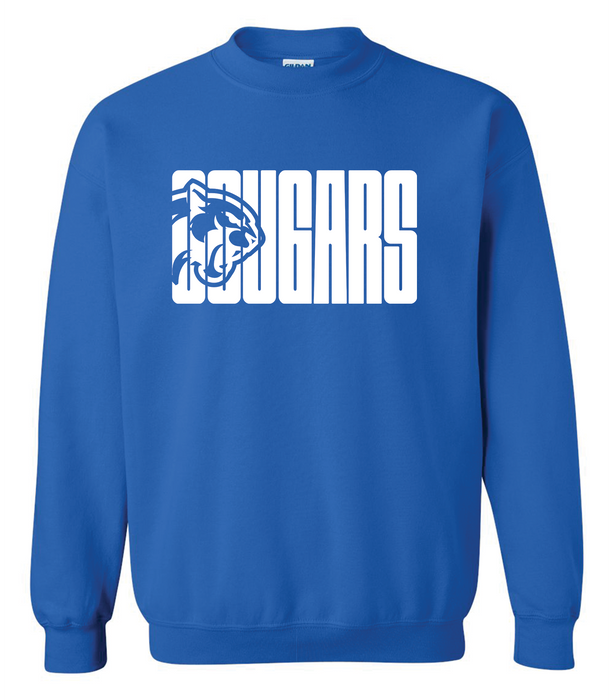 COUGARS FACE CREWNECK