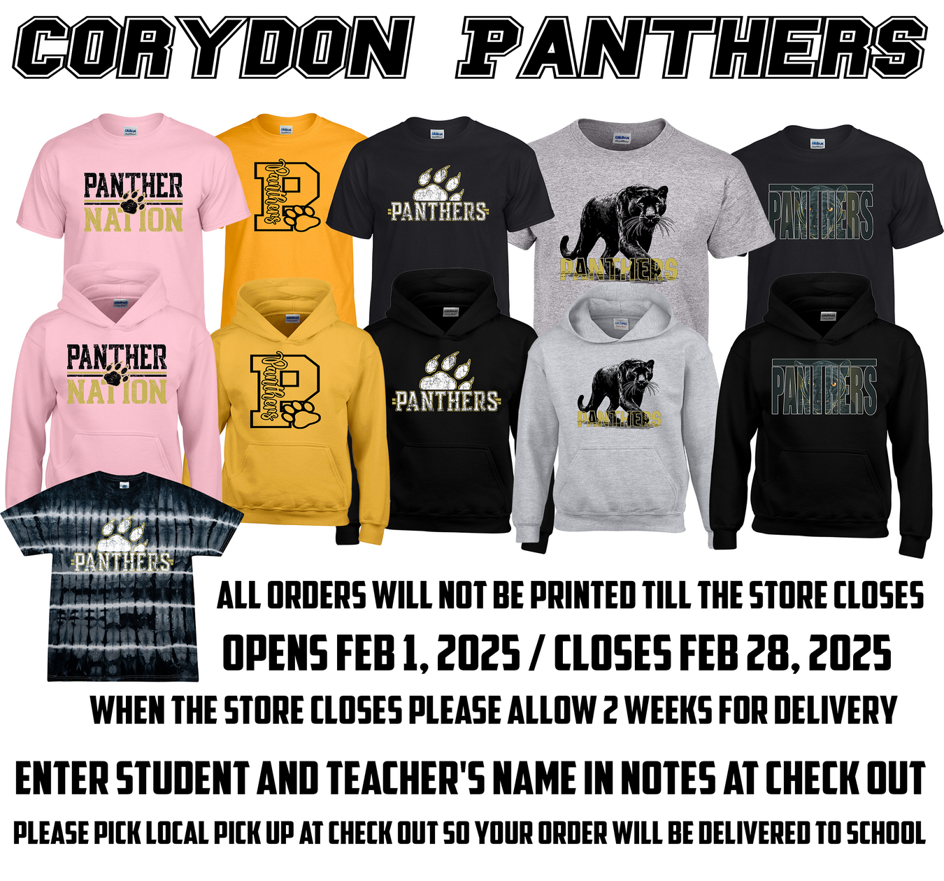 Corydon Panther Spirit Wear 2025